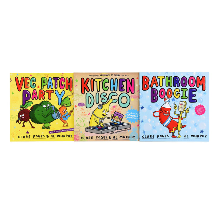 Kitchen Disco by Clare Foges & Al Murphy 3 Picture Books Collection Set - Age 2-5 - Paperback
