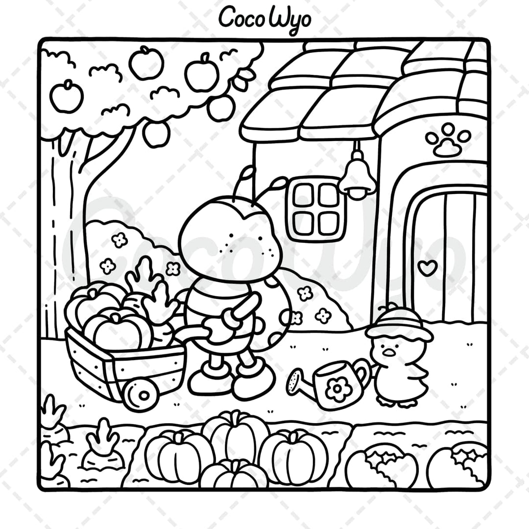 Coco Wyo: A Cute & Comfy 5 Colouring Books Set - Ages 12+ - Paperback