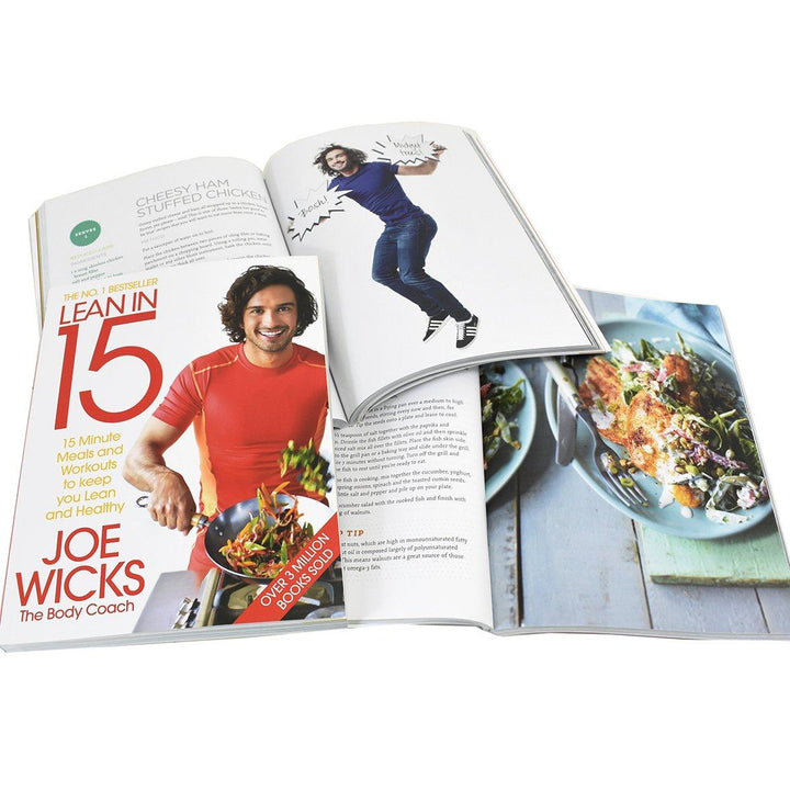 Lean In 15 The Body Coach Collection 3 Books Set By Joe Wicks - Paperback Cooking Book Bluebird