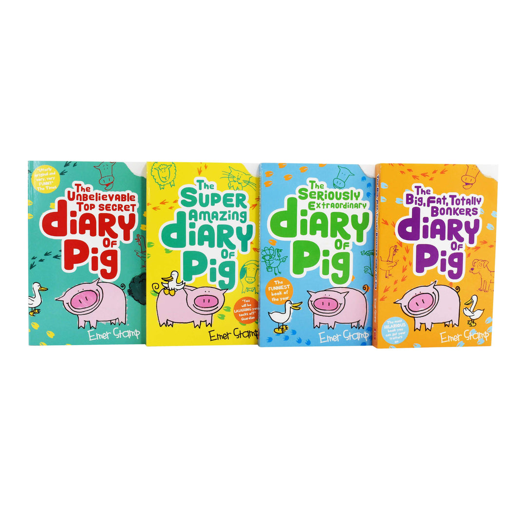 Diary Of Pig Emer Stamp Collection 4 Books Set - Ages 7-9 - Paperback 7-9 Scholastic