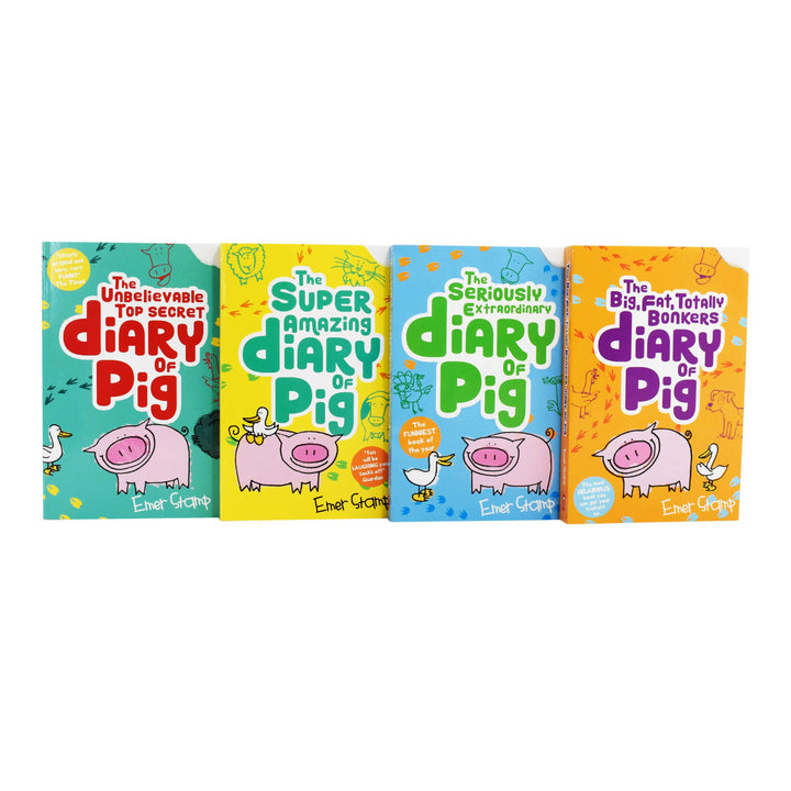 Diary Of Pig Emer Stamp Collection 4 Books Set - Ages 7-9 - Paperback 7-9 Scholastic