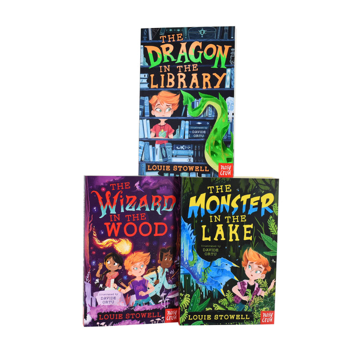 Kit the Wizard The Dragon In The Library Series By Louie Stowell: 3 Books Collection Set - Age 7-9 - Paperback