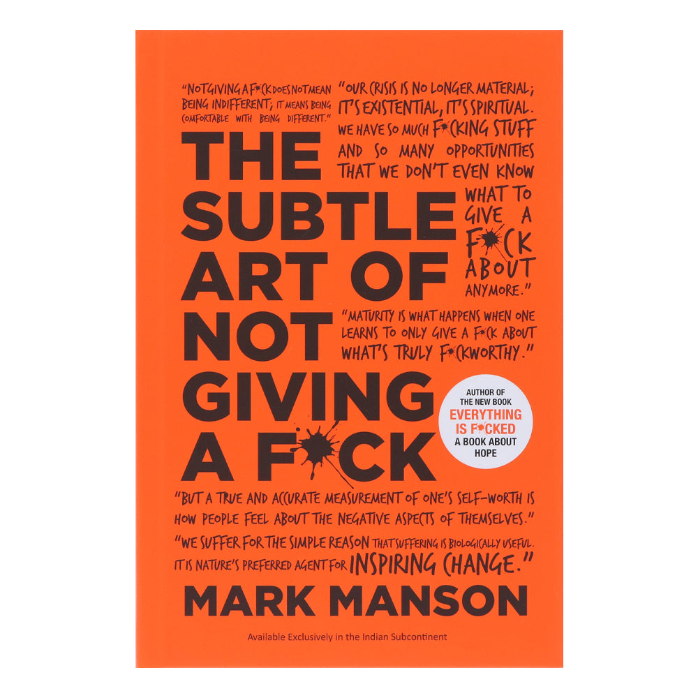 The Subtle Art of Not Giving a by Mark Manson - Non-Fiction - Hardback