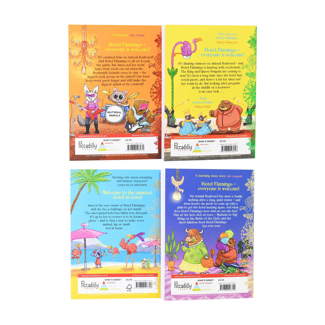 Hotel Flamingo Series By Alex Milway 4 Books Collection - Ages 5-8 - Paperback