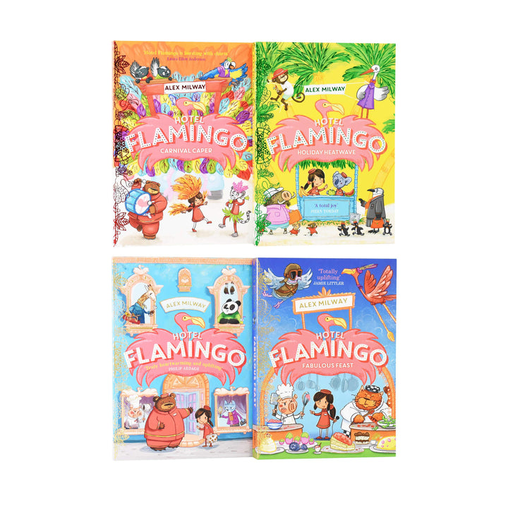 Hotel Flamingo Series By Alex Milway 4 Books Collection - Ages 5-8 - Paperback