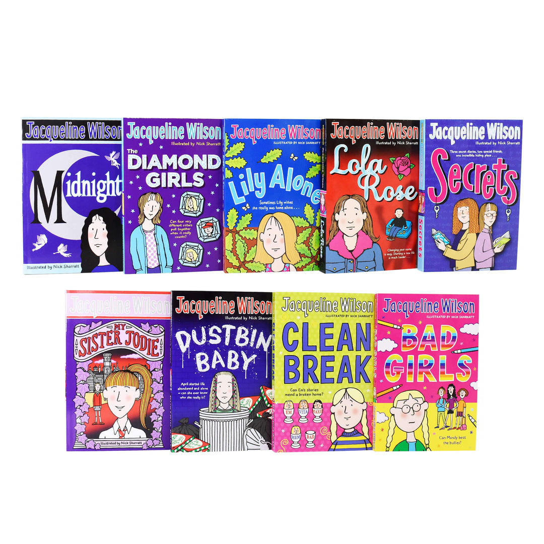 Jacqueline Wilson 9 Books Collection Set - Age 9-14 - Paperback 9-14 Corgi Yearling