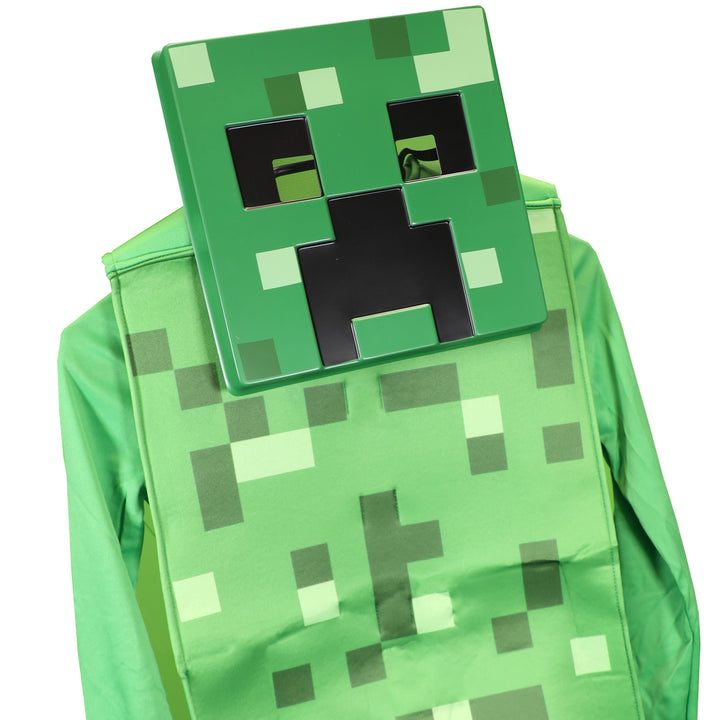 Disguise Minecraft Creeper Costume for Kids, Official Minecraft Product, Pixel Detailing, Includes Creeper Block Body and Creeper Headpiece