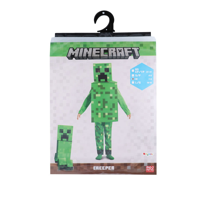 Disguise Minecraft Creeper Costume for Kids, Official Minecraft Product, Pixel Detailing, Includes Creeper Block Body and Creeper Headpiece