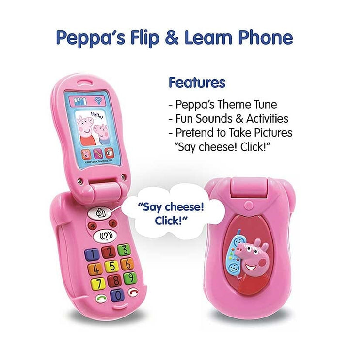 Peppa Pig Flip & Learn Phone - 18 Months+ - Educational Toy