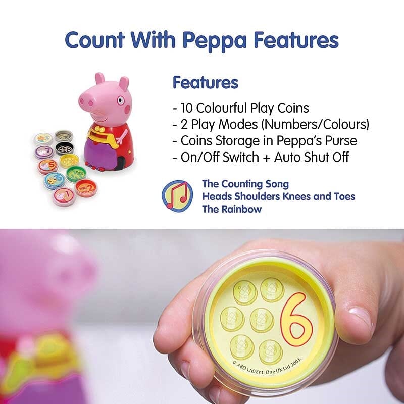Count With Peppa Pig: Counting, Numbers, Colours & More - Ages 2+ - Educational Toy
