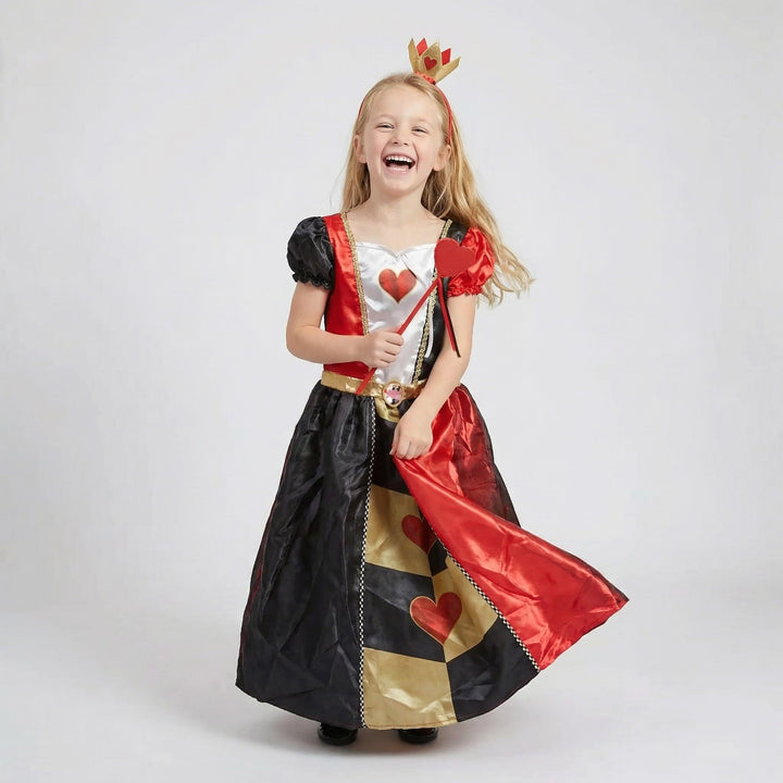Alice's Adventures in Wonderland Book by Lewis Carroll With Alice in Wonderland Queen of Hearts Fancy Dress for Kids