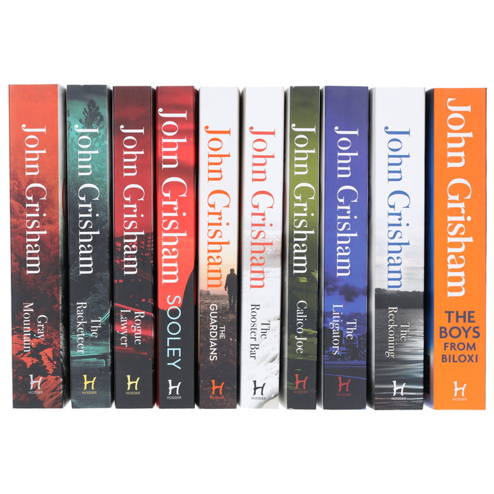 John Grisham Novels (Sooley, Rogue Lawyer, Guardians, Litigators, Racketeer & More) 10 Books Collection Set - Fiction - Paperback