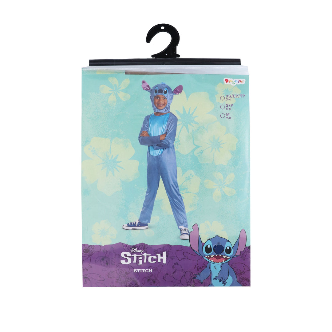 Disney Lilo & Stitch Fancy Dress for Kids: Stitch Jumpsuit for Kids Includes Hood with Dimensional Ears and Soft Fabric