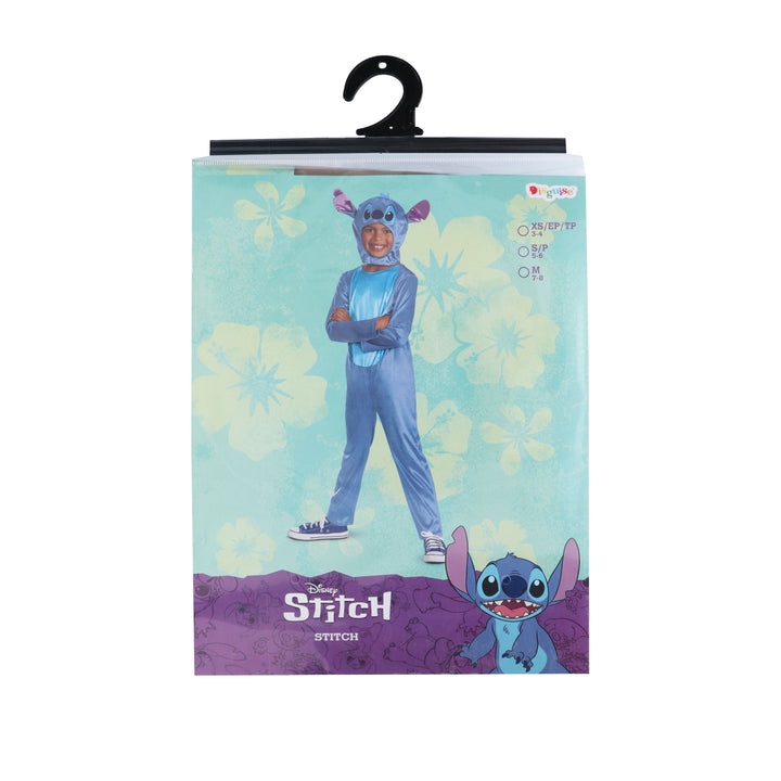 Disney Lilo & Stitch Fancy Dress for Kids: Stitch Jumpsuit for Kids Includes Hood with Dimensional Ears and Soft Fabric