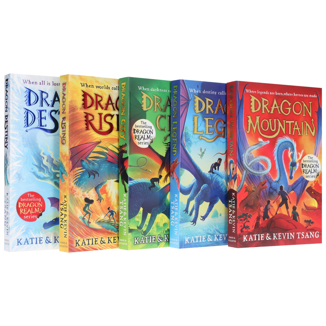 Dragon Realm Series (Book 1-5) By Katie & Kevin Tsang: 5 Books Collection Set - Ages 7+ - Paperback