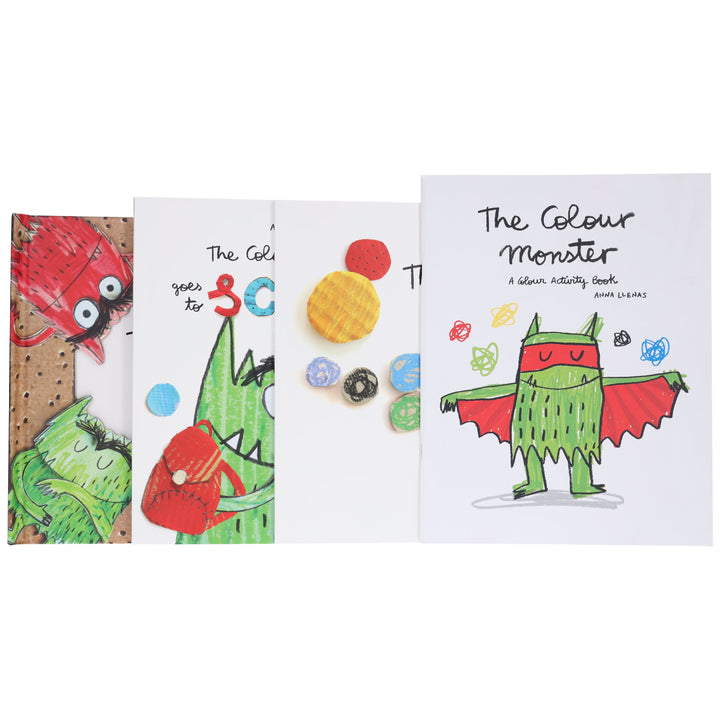 The Colour Monster by Anna Llenas: 4 Books Collection Set - Ages 2-4 - Paperback/Hardback