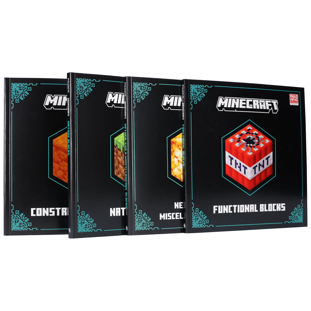 Minecraft Blocks Complete Collection 4 Books Box Set by Mojang AB - Ages 8+ - Paperback