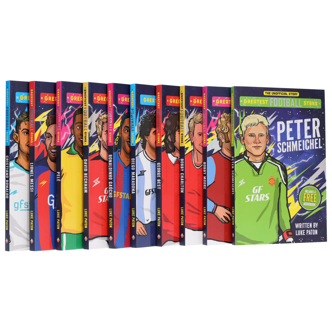 The Greatest Football Stars by Luke Paton 10 Books Collection Box Set - Ages 7+ - Paperback