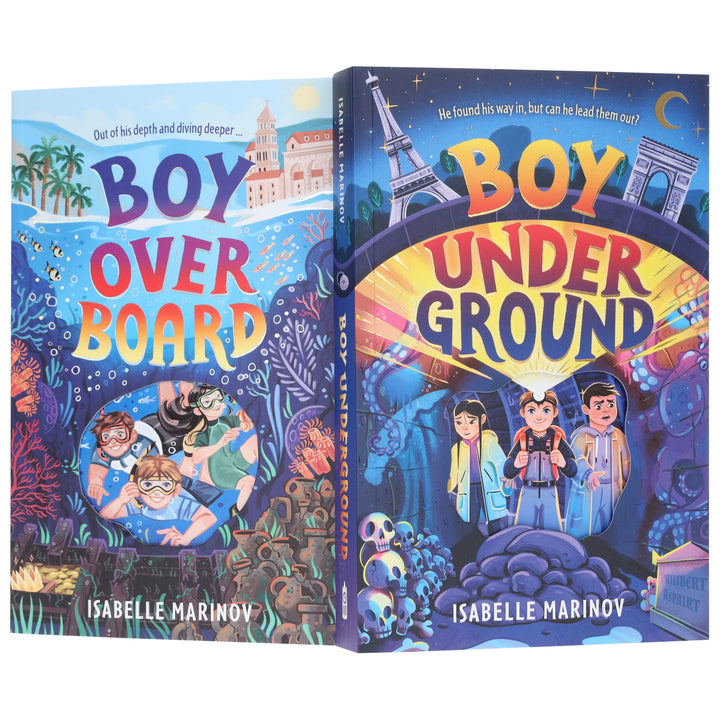 Isabelle Marinov Collection (Boy Underground & Boy Overboard) 2 Books Set - Ages 9-14 - Paperback