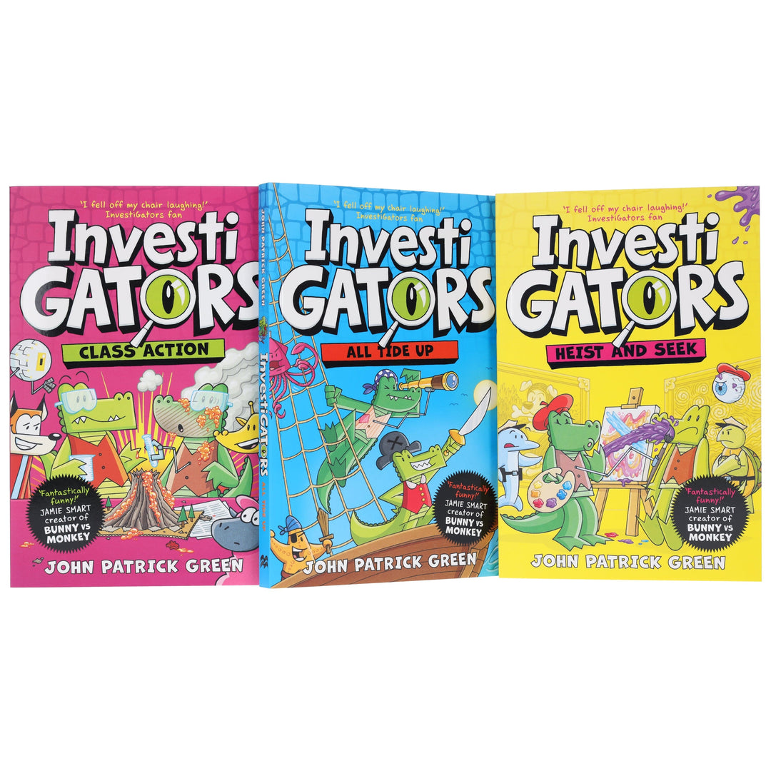 InvestiGators Series Books (6-8) by John Patrick Green 3 Books Collection Set - Ages 7-9 - Paperback