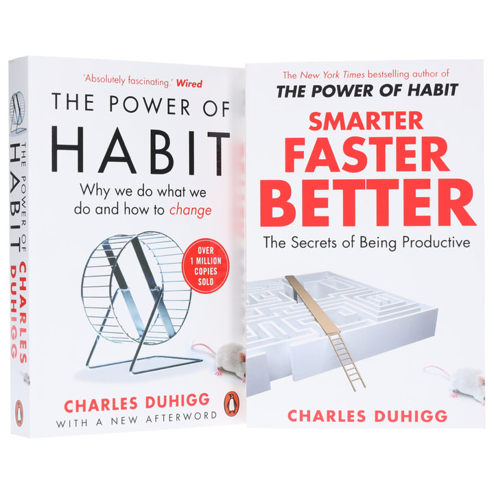 Smarter Faster Better & The Power of Habit: By Charles Duhigg 2 Books Collection Set - Non Fiction - Paperback