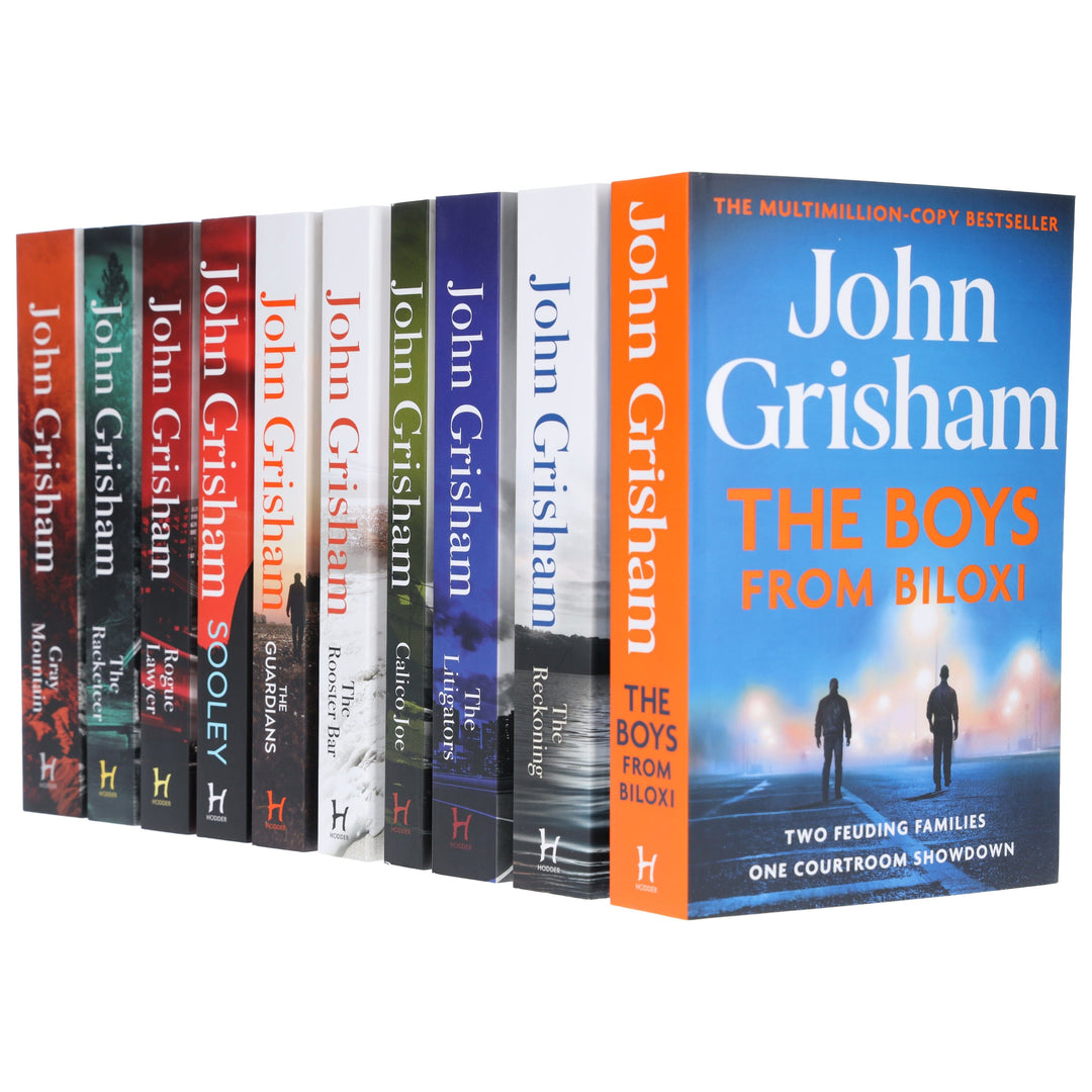 John Grisham Novels (Sooley, Rogue Lawyer, Guardians, Litigators, Racketeer & More) 10 Books Collection Set - Fiction - Paperback