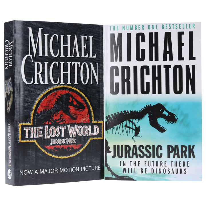 Jurassic Park & The Lost World by Michael Crichton: 2 Books Collection Set - Fiction - Paperback