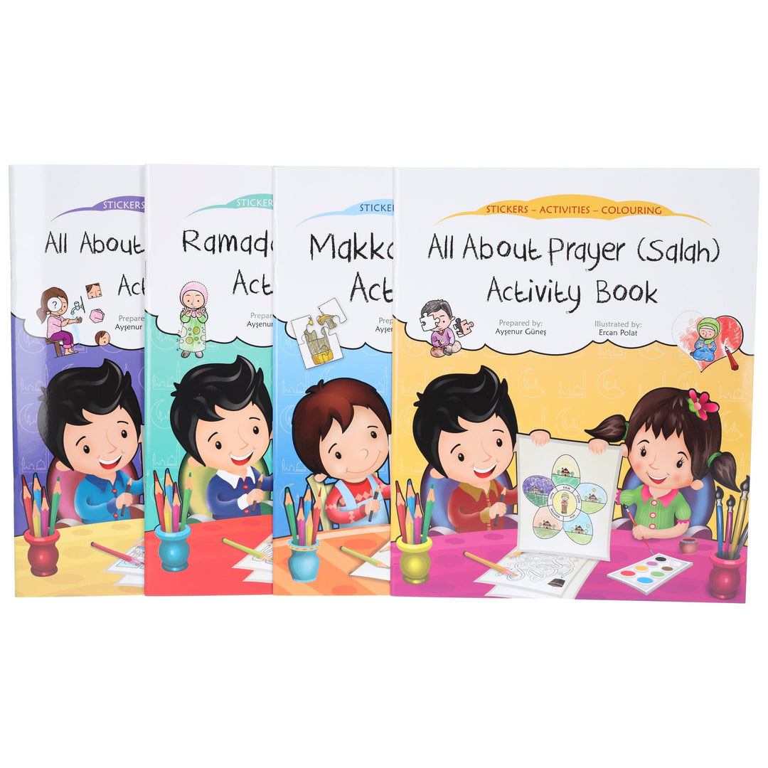 Discover Islam Sticker Activity Children 4 Books Set By Aysenur Gunes - Ages 3-7 - Paperback
