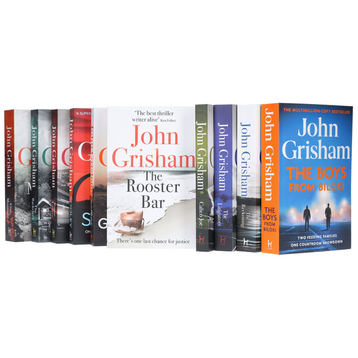 John Grisham Novels (Sooley, Rogue Lawyer, Guardians, Litigators, Racketeer & More) 10 Books Collection Set - Fiction - Paperback