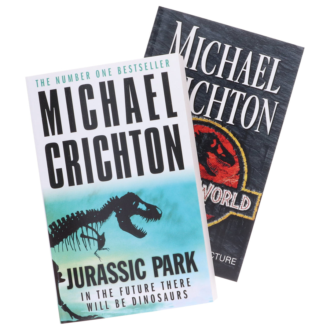Jurassic Park & The Lost World by Michael Crichton: 2 Books Collection Set - Fiction - Paperback