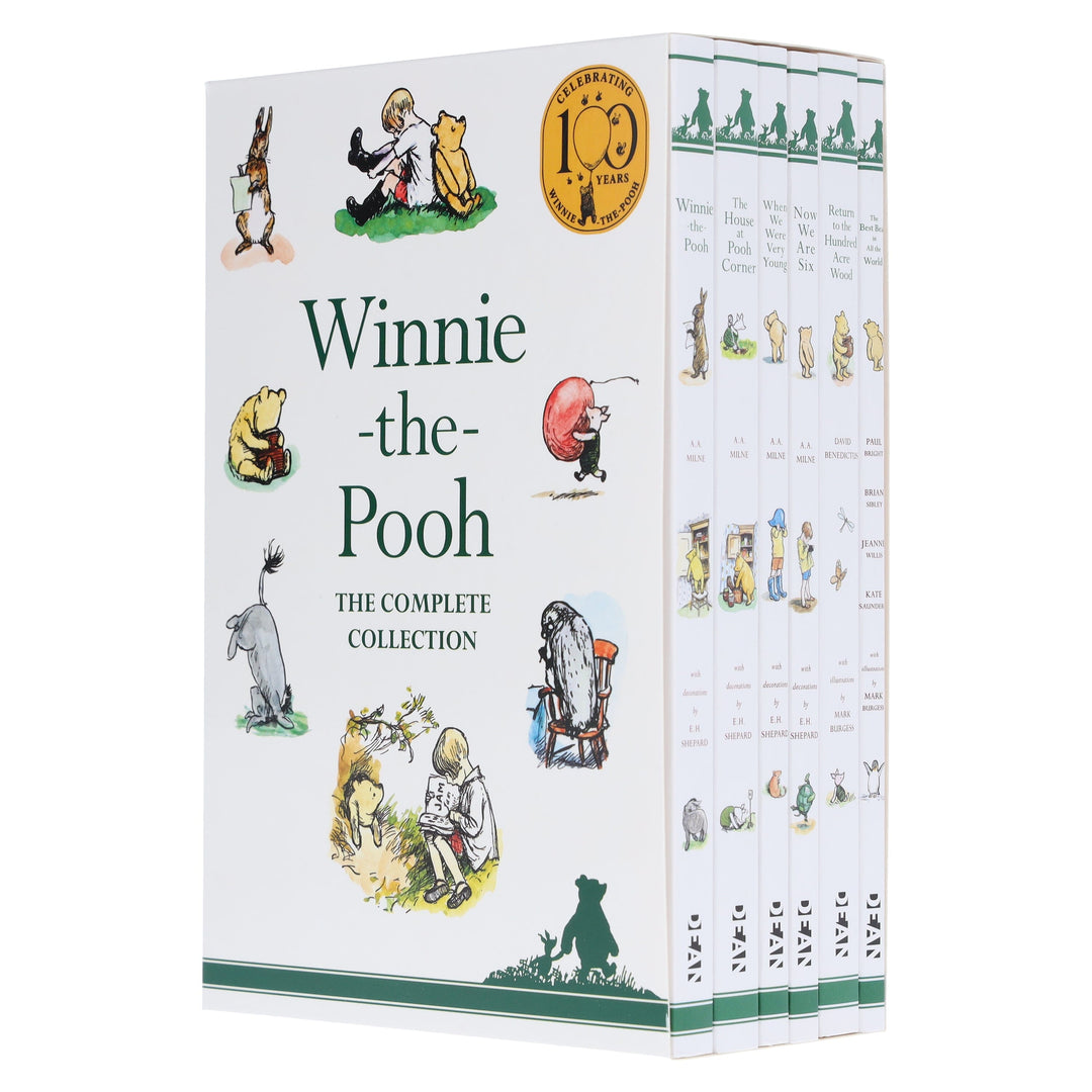 Winnie-The-Pooh The Complete Collection 6 Books Set By A. A. Milne - Ages 7-9 - Paperback