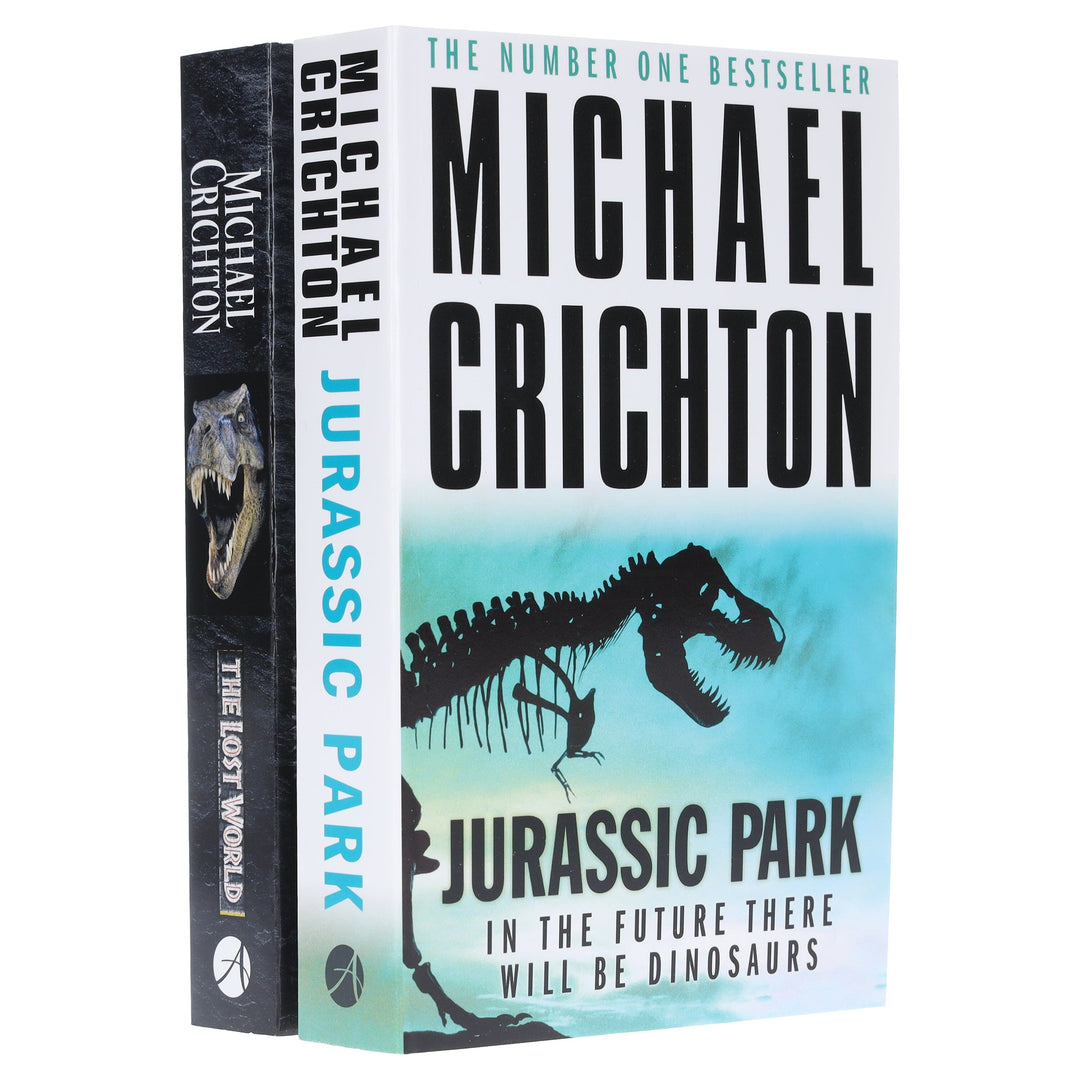 Jurassic Park & The Lost World by Michael Crichton: 2 Books Collection Set - Fiction - Paperback