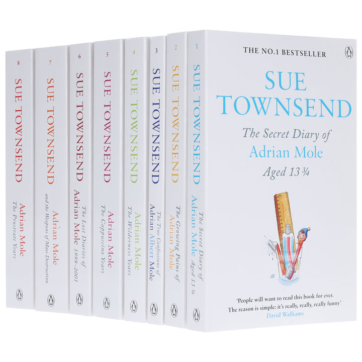 Adrian Mole Series by Sue Townsend 8 Books Collection Set - Young Adult - Paperback