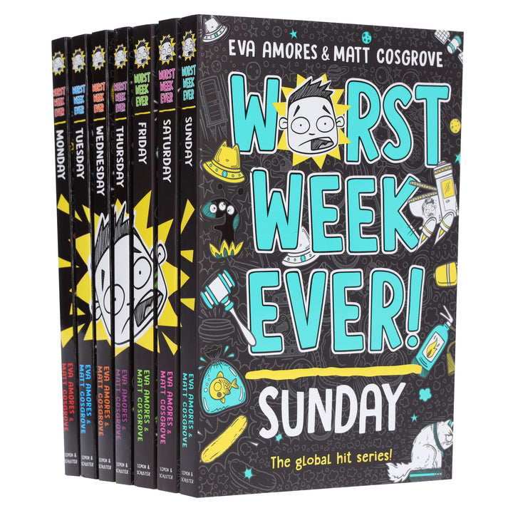 Worst Week Ever! Series By Eva Amores And Matt Cosgrove 7 Books Collection Set - Ages 8+ - Paperback