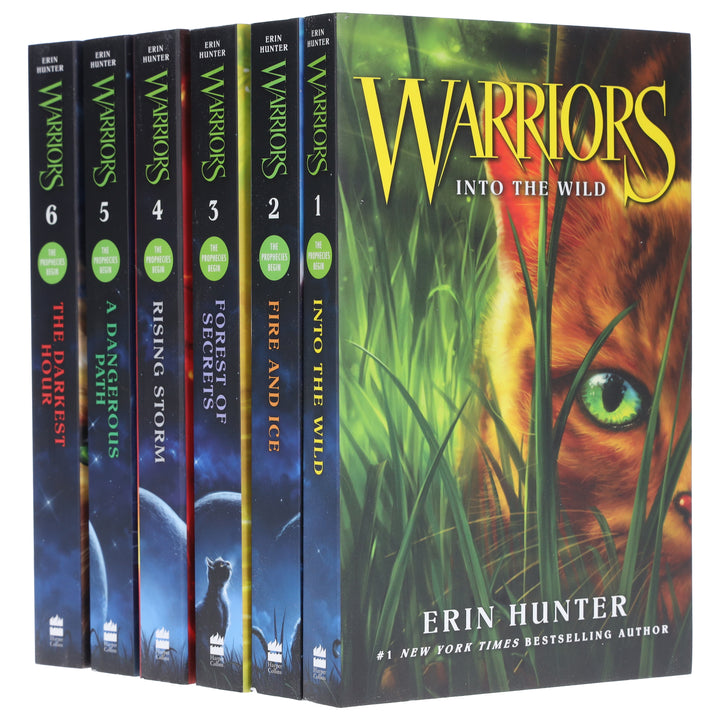 Warrior Cats: Series 1 The Prophecy Begins by Erin Hunter 6 Books Collection Set - Ages 8-12 - Paperback