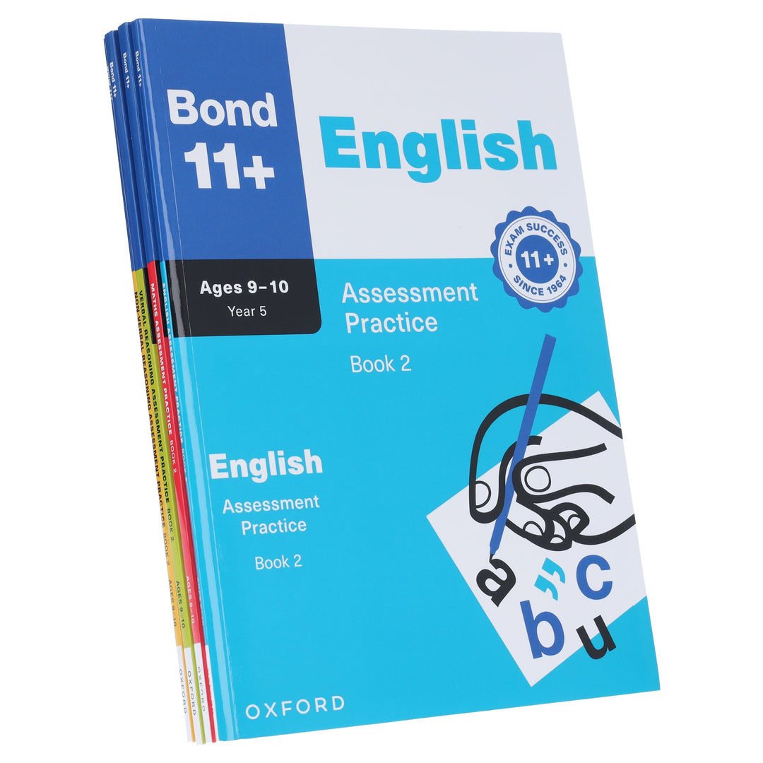 Bond 11+ Assessment Practice (Book 2) for Ages 9-10 (Year 5) 4 Books Collection Set - Paperback