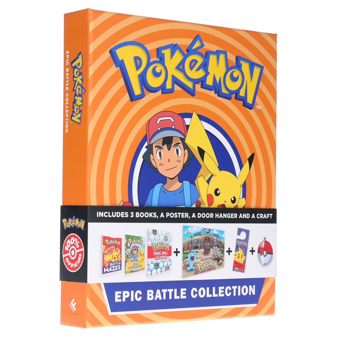 Pokemon Epic Battle Collection (Includes 3 Books, A Poster, A Door Hanger & A Poké Ball Craft) by Pokemon - Ages 6-8