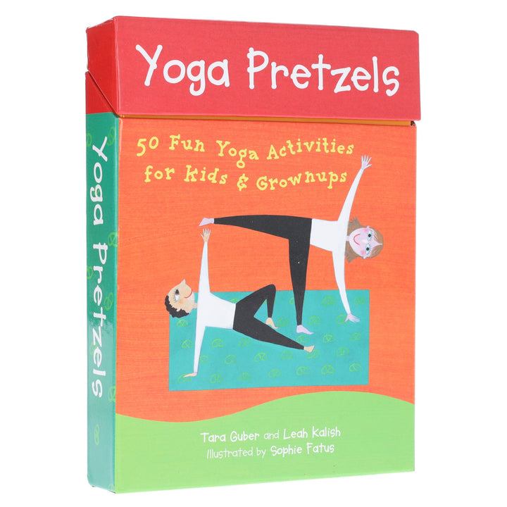 Yoga Pretzels: 50 Fun Yoga Activities for Kids and Grownups by Tara Guber & Leah Kalish - Ages 4+ - Yoga Cards