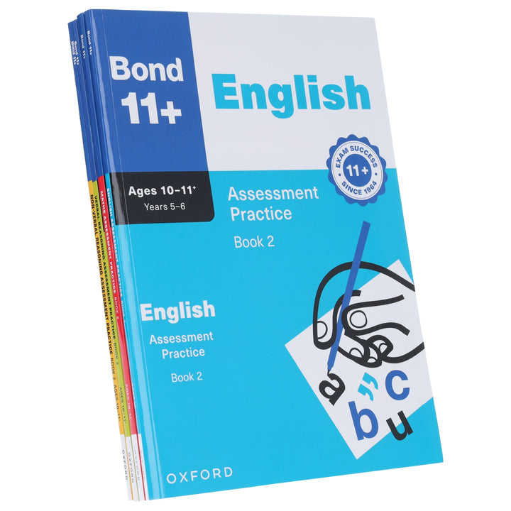Bond 11+ Assessment Practice Papers for Year 5-6 (Book 2) 4 Books Set - Ages 10-11+ - Paperback