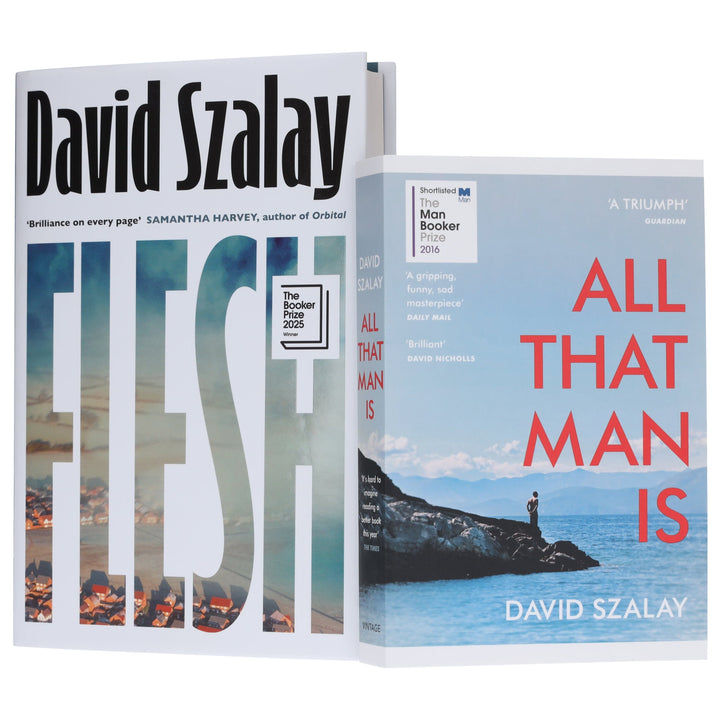David Szalay Collection (All That Man Is & Flesh) 2 Books Set - Fiction - Paperback/Hardback