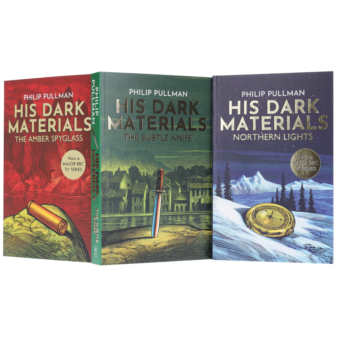 His Dark Materials trilogy by Philip Pullman (Northern Lights, Subtle Knife & Amber Spyglass) 3 Books Collection Box Set - Ages 11+ - Paperback