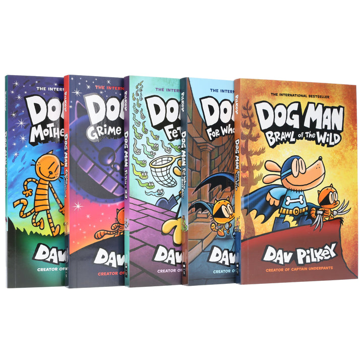 Dog Man 6-10: The Supa Buddies Mega Collection by Dav Pilkey 5 Books Collection Set - Ages 6-12 - Paperback