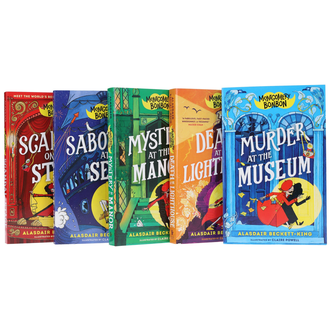 Montgomery Bonbon Series by Alasdair Beckett-King: Illustrated 5 Books Collection Set - Ages 9-12 - Paperback