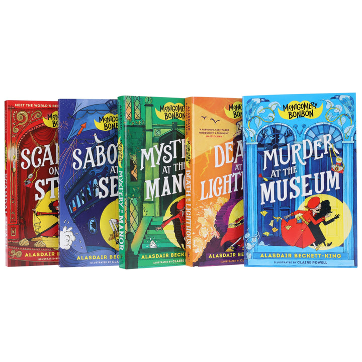 Montgomery Bonbon Series by Alasdair Beckett-King: Illustrated 5 Books Collection Set - Ages 9-12 - Paperback