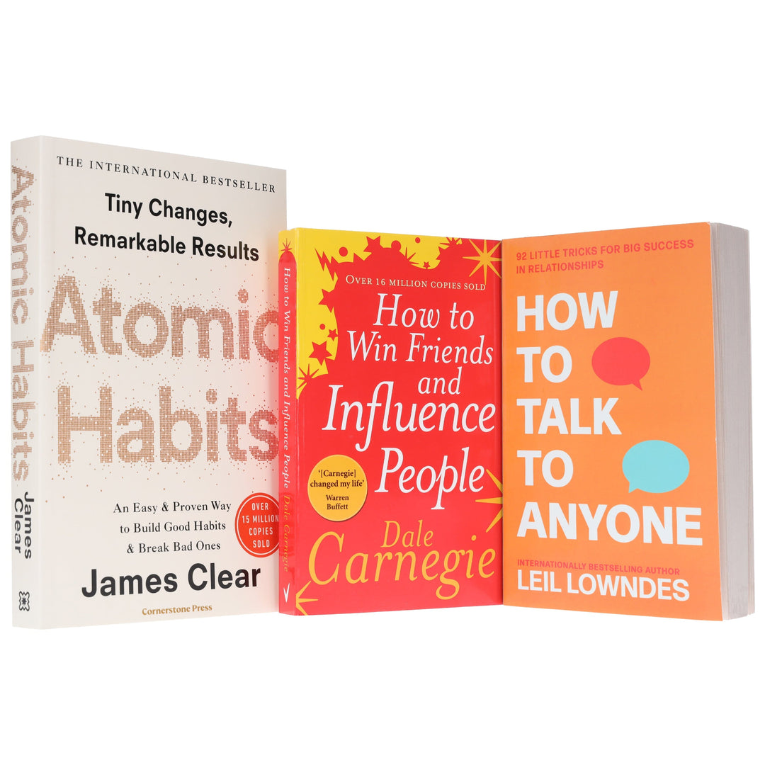 Atomic Habits, How To Talk To Anyone & How to Win Friends and Influence People: 3 Books Collection - Non Fiction - Paperback