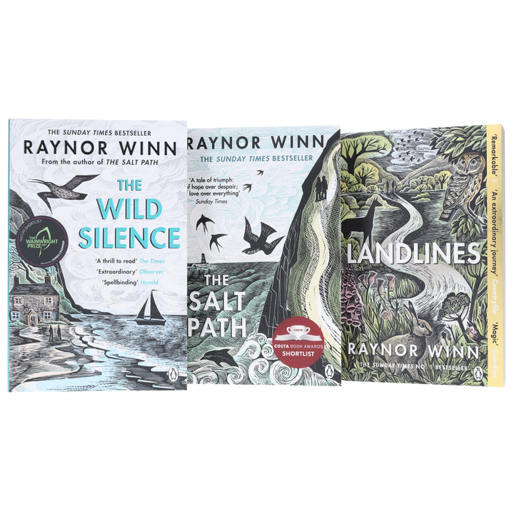 Raynor Winn Collection (The Wild Silence, The Salt Path & Landlines) 3 Books Set - Non Fiction - Paperback