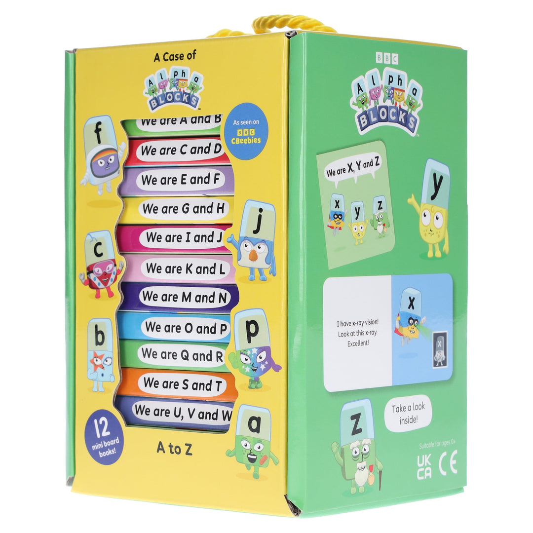 A Case of Alphablocks 12 Mini Books Collection Box Set - Ages 0-5 - Board Book