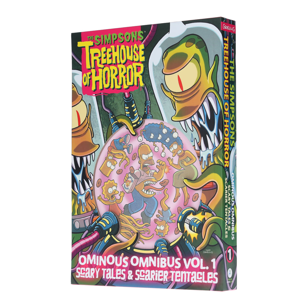 The Simpsons Treehouse of Horror Ominous Omnibus Vol. 1: Scary Tales & Scarier Tentacles by Matt Groening - Ages 12+ - Hardback