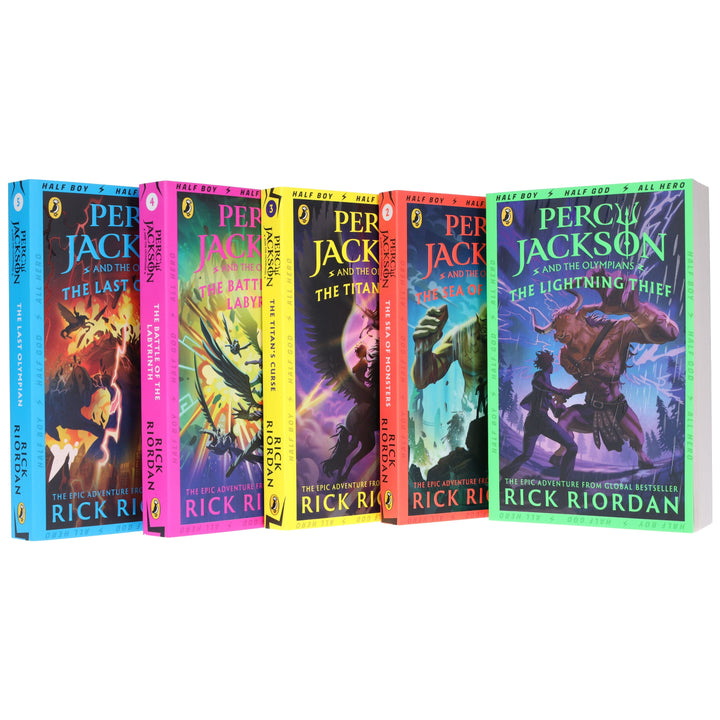 Percy Jackson And The Olympians Series By Rick Riordan 5 Books Collection Set - Ages 9+ - Paperback