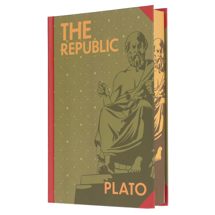 The Republic Book By Plato - Non Fiction - Sprayed Edges Hardback